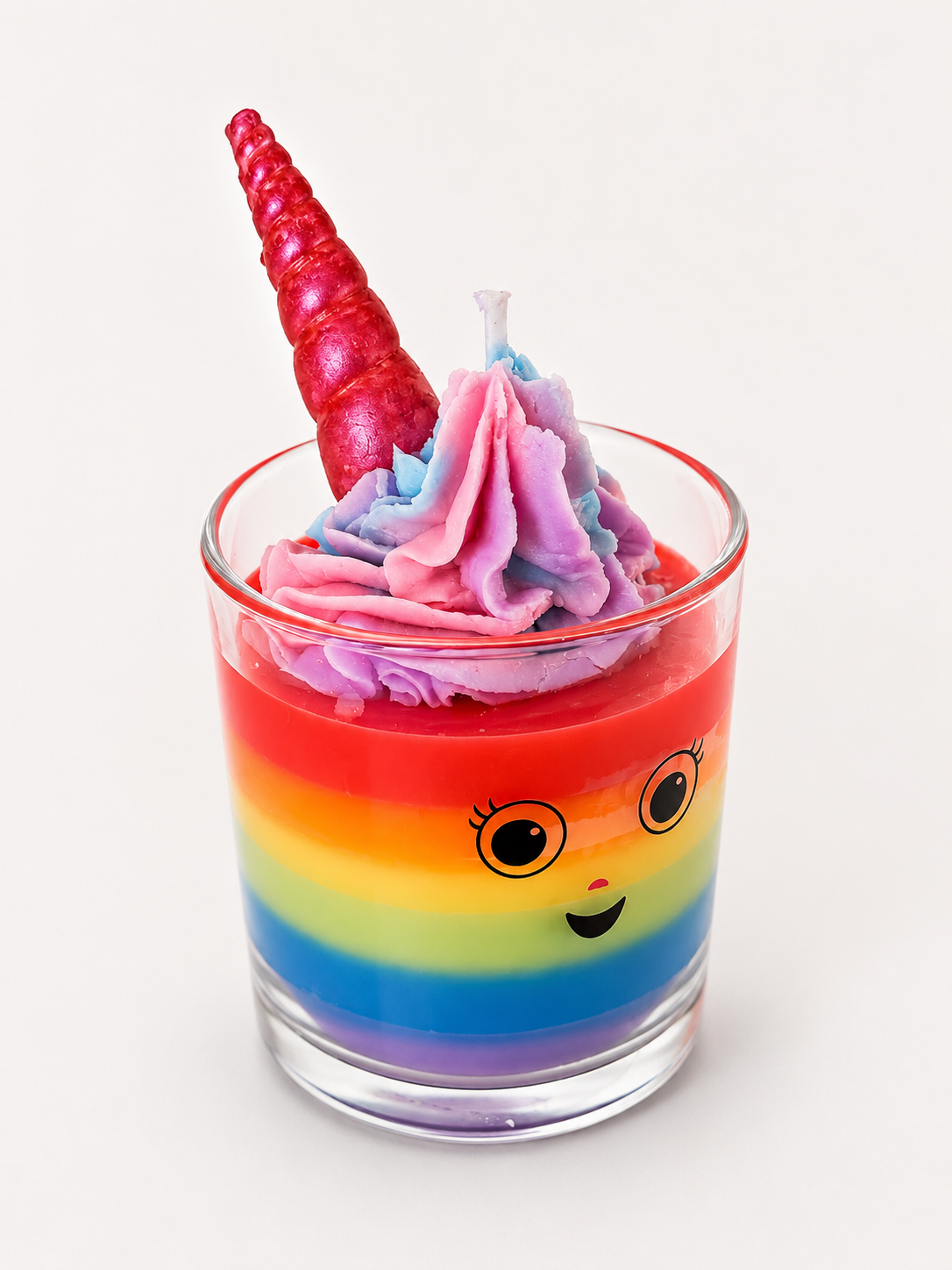 Portion Glück Regenbogen-Duftkerze