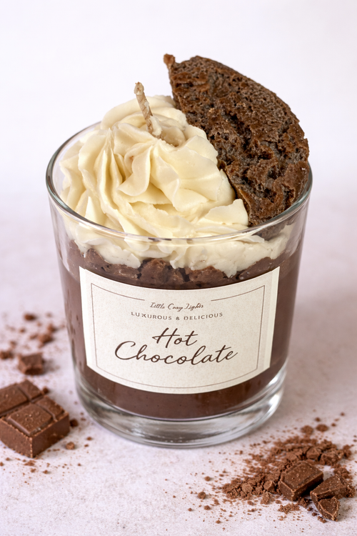 Hot Chocolate Dessertkerze
