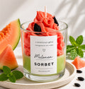Melonen Sorbet Dessertkerze