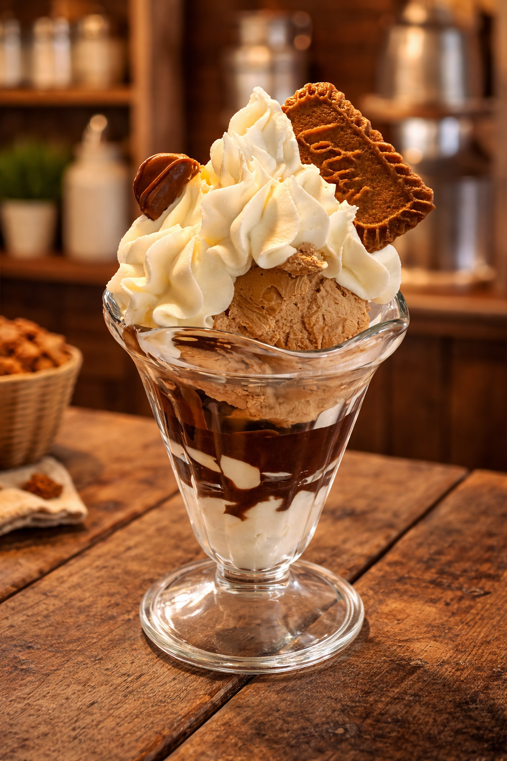 Schoko-Eisbecher Kerze, täuschend echt – Handgemachte Duftkerze