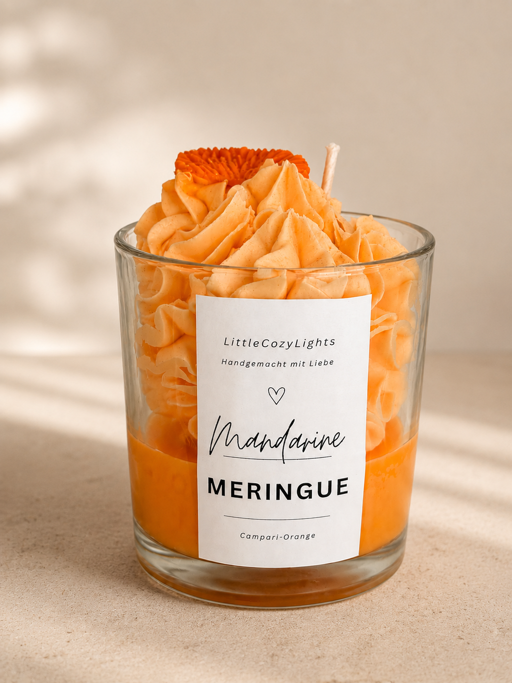 Mandarinen Dessert-Kerze