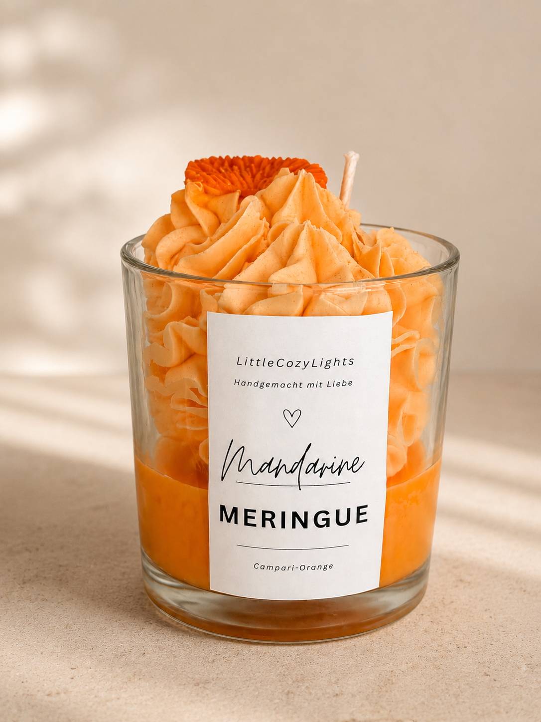 Mandarinen Dessert-Kerze
