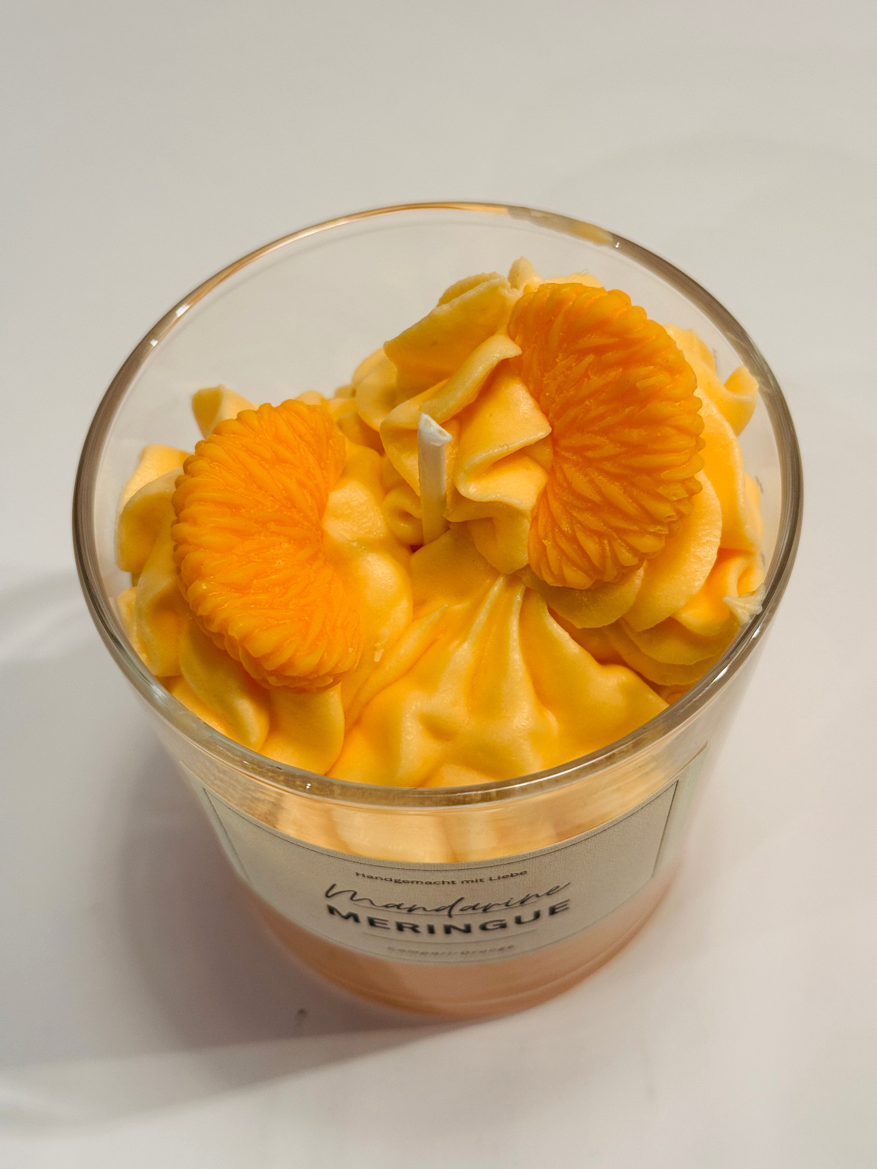 Mandarinen Dessert-Kerze